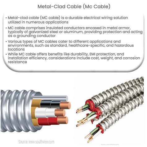 clad cable junction boxes|metal clad cable types.